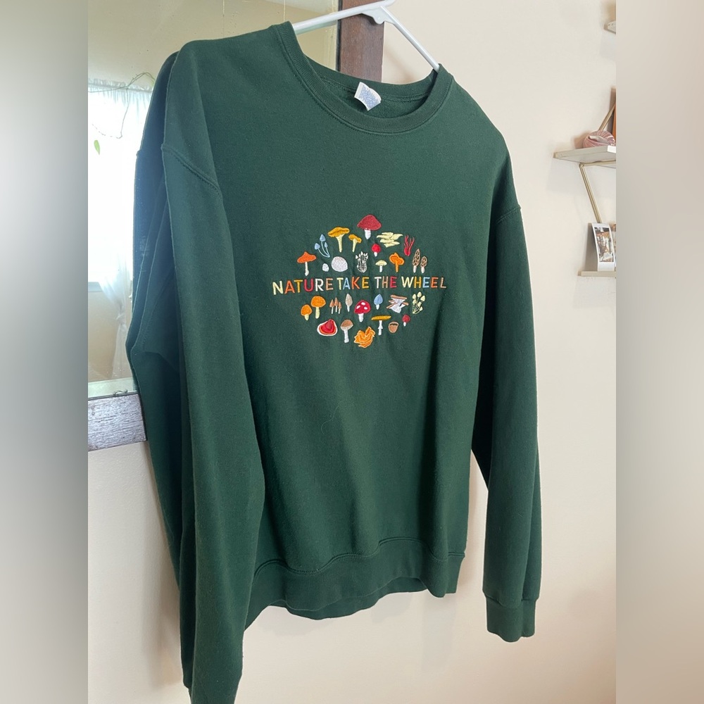 Nature Take the Wheel Embroidered Sweatshirt